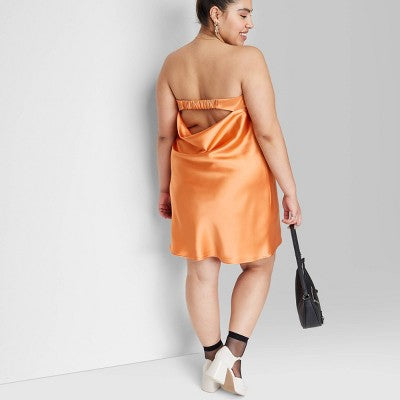  Women's Satin Tube Dress - Wild Fable™ 