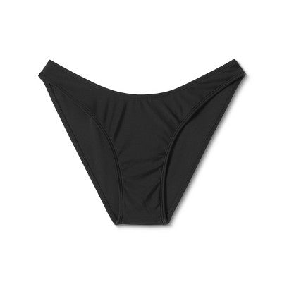 Women's Scoop Front High Waist High Leg Cheeky Bikini Bottom - Wild Fable™