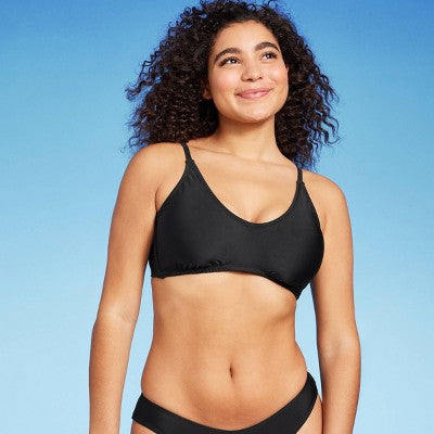  Women's Scoop Neck Bralette Bikini Top - Wild Fable™