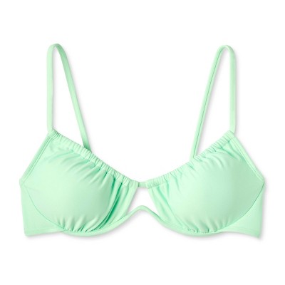  Women's Tunneled Underwire Bikini Top - Wild Fable™ Light Green