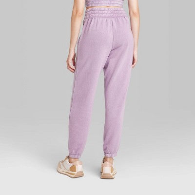  Women's High-Rise Tapered Joggers - Wild Fable™