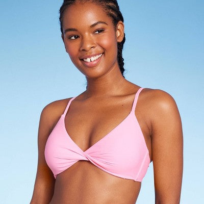  Women's Twist-Front Bralette Bikini Top - Wild Fable™