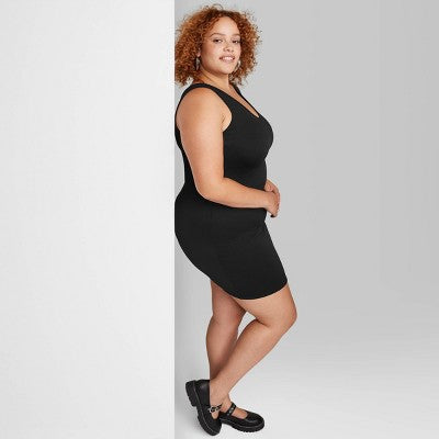  Women's Seamless Fabric Bodycon Mini Dress - Wild Fable™