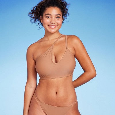  Women's Cut Out One Shoulder Bikini Top - Wild Fable™