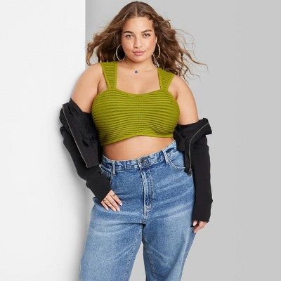  Women's Sweater Tiny Bra Top - Wild Fable™