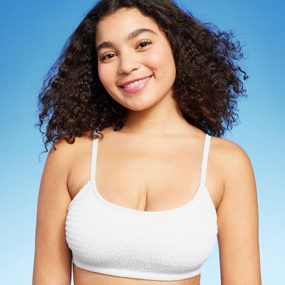  Women's Smocked Bralette Bikini Top - Wild Fable™