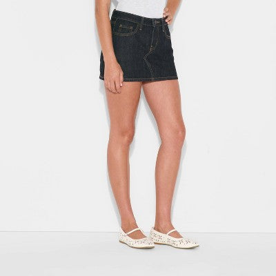  Women's Mini 5 Pocket Denim Skirt - Wild Fable™
