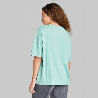  Women's Short Sleeve Relaxed Fit T-Shirt - Wild Fable™