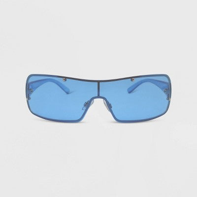  Women's Rimless Wrap Shield Sunglasses - Wild Fable™