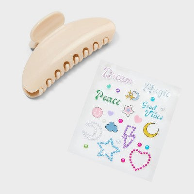  DIY Claw Hair Clip Stickers Kit - Wild Fable™ 