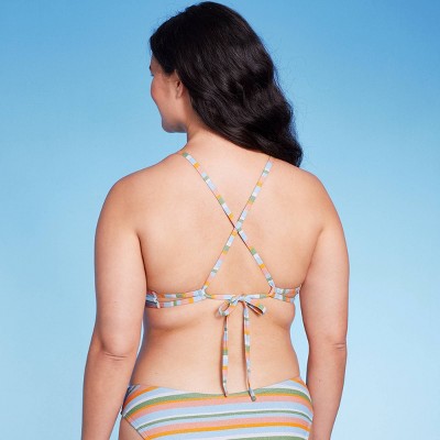  Women's Underwire Bikini Top - Wild Fable™ Multi Lurex Striped