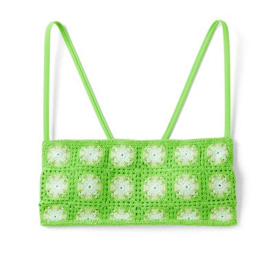 Women's Crochet Bralette Bikini Top - Wild Fable™