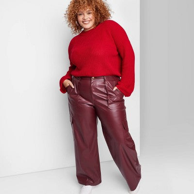  Women's Crewneck Boxy Pullover Sweater - Wild Fable™