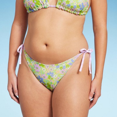  Women's Reversible Side-Tie Extra High Leg Extra Cheeky Bikini Bottom - Wild Fable™