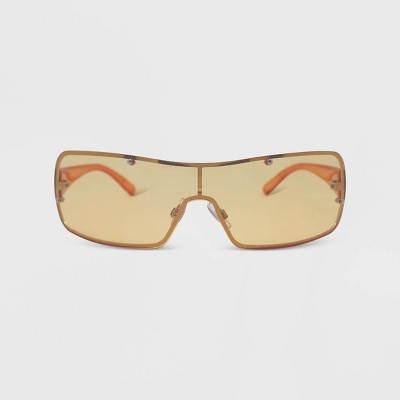  Women's Rimless Wrap Shield Sunglasses - Wild Fable™