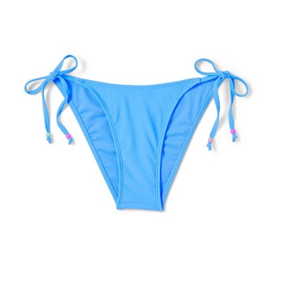  Women's Beaded Side-Tie High Leg Cheeky Bikini Bottom - Wild Fable™