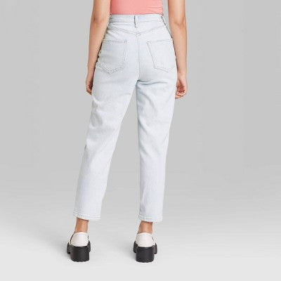  Women's Super-High Rise Curvy Tapered Jeans - Wild Fable™ Ultra Light Wash
