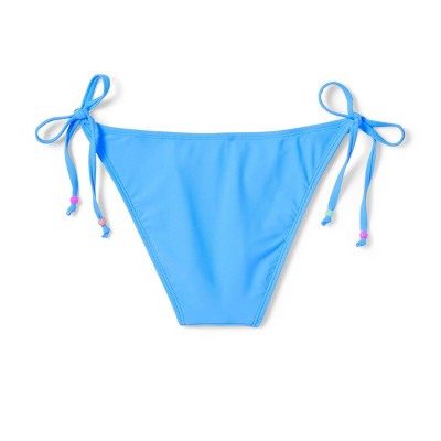  Women's Beaded Side-Tie High Leg Cheeky Bikini Bottom - Wild Fable™