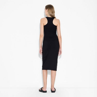  Women's ButterBliss Keyhole Racer Back Midi Bodycon Dress - Wild Fable™