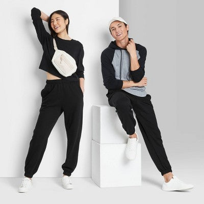  Women's High-Rise Fleece Sweatpants - Wild Fable™