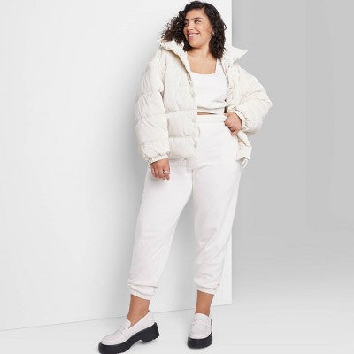  Women's Iridescent Shine Duvet Puffer Jacket - Wild Fable™