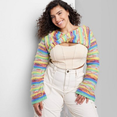  Women's Long Sleeve Party Shrug Sweater - Wild Fable™