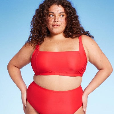  Women's Square Neck Bralette Bikini Top - Wild Fable™