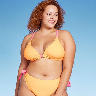  Women's Reversible Triangle Bikini Top - Wild Fable™