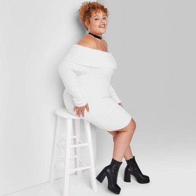  Women's Long Sleeve Mini Sweater Dress - Wild Fable™