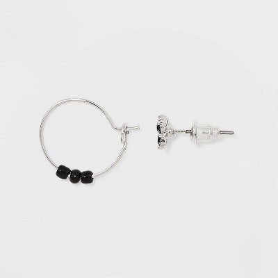  Star Hamsa And Evil Eye Stud Earring Set 30ct - Wild Fable™ Silver