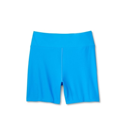  Women's Bike Shorts Bikini Bottom - Wild Fable™ Blue
