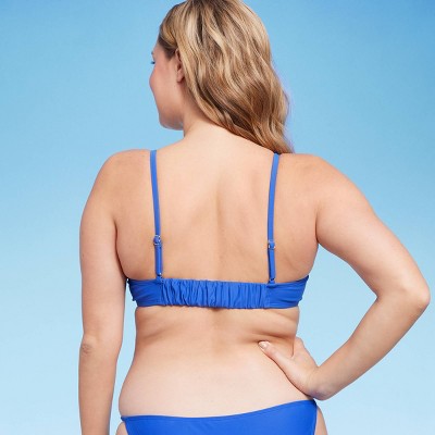  Women's Scrunchie Back Detail Bralette Bikini Top - Wild Fable™