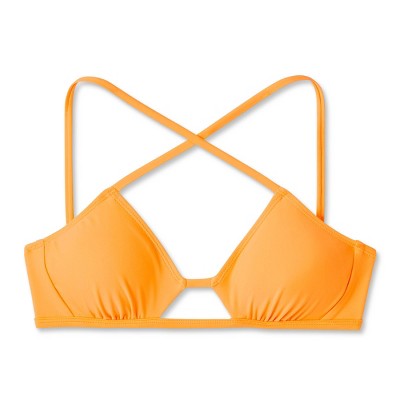  Women's Cut Out Cross Front Bralette Bikini Top - Wild Fable™