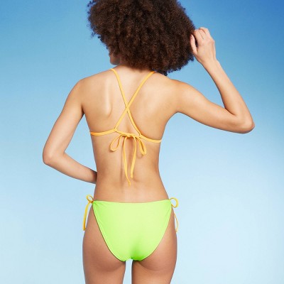  Women's Reversible Side-Tie High Leg Cheeky Bikini Bottom - Wild Fable™