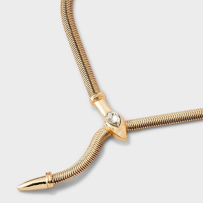 Snake Chain "Y" Necklace - Wild Fable™ Gold