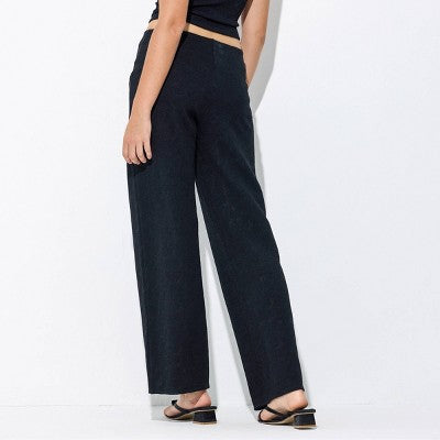  Women's Knit Wide Leg Pants - Wild Fable™