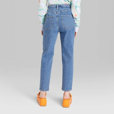  Women's Super-High Rise Curvy Tapered Jeans - Wild Fable™ Medium Wash