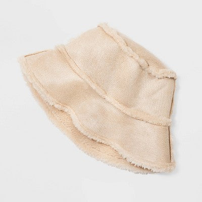 Faux Shearling Bucket Reversible Hat - Wild Fable™