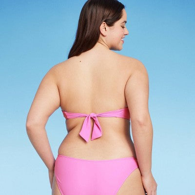  Women's Handkerchief Bandeau Bikini Top - Wild Fable™