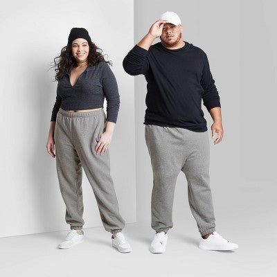  Women's High-Rise Fleece Sweatpants - Wild Fable™