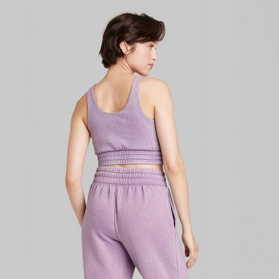  Women's Slim Fit Sweatshirt Bra Tank Top - Wild Fable™ 