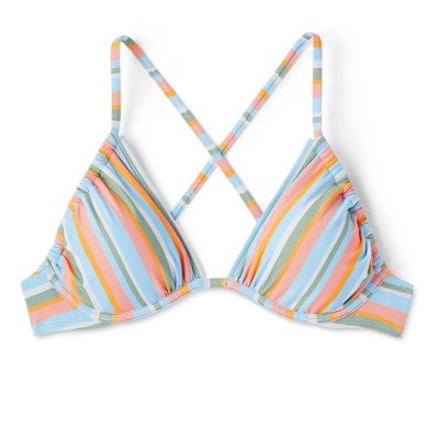  Women's Underwire Bikini Top - Wild Fable™ Multi Lurex Striped