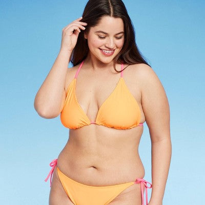  Women's Reversible Triangle Bikini Top - Wild Fable™
