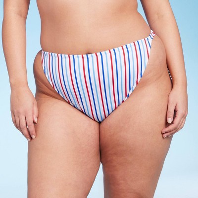  Women's High Leg Low-Rise Cheeky Bikini Bottom - Wild Fable™