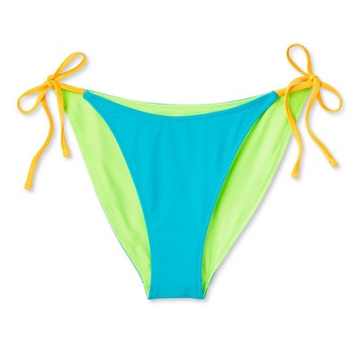  Women's Reversible Side-Tie High Leg Cheeky Bikini Bottom - Wild Fable™