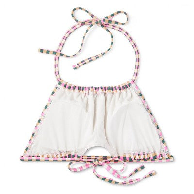  Women's Cut Out High Neck Bikini Top - Wild Fable™ Multi Check Print