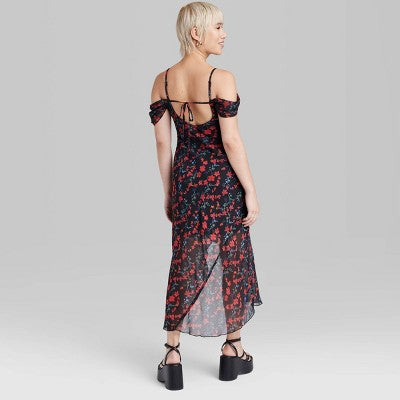  Women's Asymmetrical Midi Dress - Wild Fable™