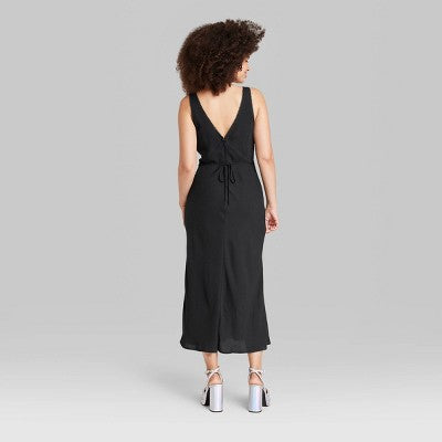  Women's Lace Detail Slip Midi Dress - Wild Fable™