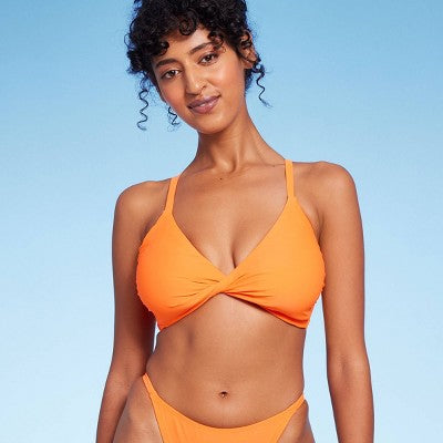  Women's Twist-Front Bralette Bikini Top - Wild Fable™