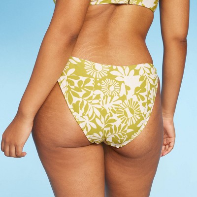  Women's Side-Tie Low-Rise Cheeky High Leg Bikini Bottom - Wild Fable™